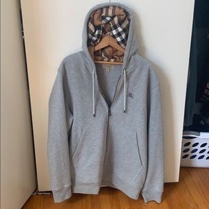 Burberry Men’s Grey Full Zip Jacket